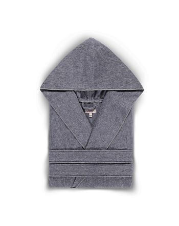 ASH LIGHT HOODED BATHROBE