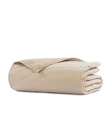 HERITAGE NATURAL COTTON PERCALE QUİLTED BEDSPREAD